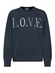 Sublevel Bluza w kolorze granatowym rozmiar: XS. Niebieskie bluzy damskie Sublevel, xs, bez wzorów, z bawełny, bez kaptura. Za 65.85 zł.