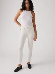 Levi's Dżinsy "721" - Skinny fit - w kolorze białym rozmiar: W28/L30. Białe jeansy damskie Levi's, z podwyższonym stanem. Za 223.22 zł.