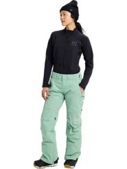 Burton Spodnie narciarskie "[ak] Summit GORE-TEX 2L" w kolorze miętowym rozmiar: XS. Zielone spodnie dresowe damskie Burton, l, bez wzorów, z gore-texu. Za 1,159.95 zł.