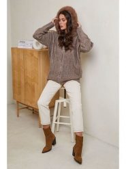 Soft Cashmere Kardigan w kolorze szarobrązowym rozmiar: 34/36. Brązowe kardigany damskie Soft Cashmere, bez wzorów, z kaszmiru. Za 104.99 zł.