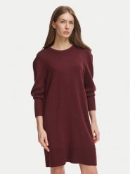 BOSS Sukienka dzianinowa 50569849 Bordowy Regular Fit. Czerwone sukienki damskie Boss, bez wzorów, z dzianiny, bez ramiączek. Za 799.99 zł.