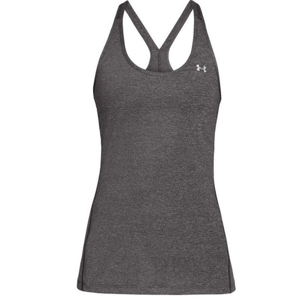 Koszulka bez rękawów damska Under Armour Racer Tank. Szare koszulki damskie Under Armour, s, bez wzorów, bez kołnierzyka, bez ramiączek. Za 149.00 zł.
