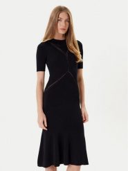 Marciano Guess Sukienka dzianinowa 5YGK53 5876Z Czarny Regular Fit. Czarne sukienki damskie Marciano Guess, z aplikacjami, z dzianiny, bez ramiączek. Za 739.99 zł.