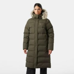 Parka dla kobiet Helly Hansen Aria. Zielone parki damskie Helly Hansen, na zimę, bez kaptura. W wyprzedaży za 1,398.50 zł.