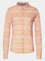 Mustang Koszula Edison 1014899 Pomarańczowy Slim Fit. Brązowe koszule damskie Mustang, bez wzorów, z wiskozy, bez kołnierzyka, bez ramiączek. Za 139.99 zł.