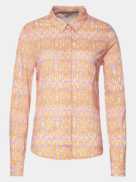 Mustang Koszula Edison 1014899 Pomarańczowy Slim Fit. Brązowe koszule damskie Mustang, bez wzorów, z bawełny, bez kołnierzyka, bez ramiączek. Za 139.99 zł.