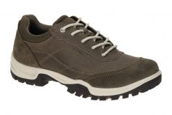 Buty trekkingowe za kostkę damskie Ecco Xpedition III. Szare obuwie trekkingowe damskie ECCO, z gumy, za kostkę, bez zapięcia. Za 672.45 zł.
