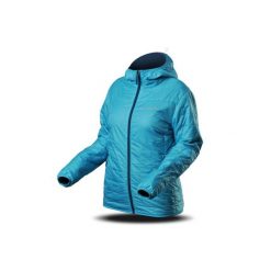 Kurtka Trimm DOUBLE LADY. Niebieskie kurtki sportowe damskie TRIMM, bez wzorów, z kapturem. W wyprzedaży za 280.00 zł.