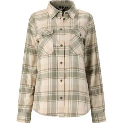 Koszula damska Whistler Bargo. Brązowe koszule damskie WHISTLER, bez wzorów, bez kołnierzyka, bez ramiączek. Za 255.50 zł.