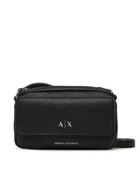 Armani Exchange Torebka XW001547 AF17019 UC001 Czarny. Czarne listonoszki damskie Armani Exchange, bez wzorów, ze skóry, bez dodatków. Za 479.99 zł.