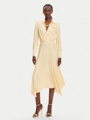 Elisabetta Franchi Sukienka koktajlowa AB86352E2 DC7 Żółty Regular Fit. Żółte sukienki damskie Elisabetta Franchi, bez wzorów, z wiskozy, wizytowe, bez ramiączek. Za 2,539.00 zł.