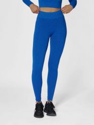 Damskie legginsy bezszwowe Hummel MT Leo. Niebieskie legginsy damskie Hummel, s, bez wzorów, z dzianiny. Za 184.00 zł.