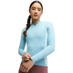 Damska koszulka rowerowa gravel z długim rękawem Kolarstwo Siroko GM3-W Bordal. Niebieskie koszulki damskie SIROKO, bez wzorów, z materiału, bez kołnierzyka, bez ramiączek. Za 252.00 zł.