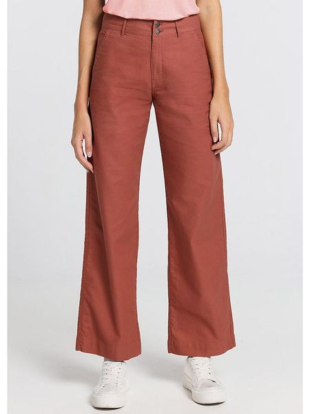 CIMARRON Spodnie w kolorze ceglanym rozmiar: W33. Czerwone spodnie materiałowe damskie Cimarron, bez wzorów, z materiału. Za 158.10 zł.