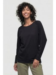 Alife and kickin Koszulka "Gaia" w kolorze czarnym rozmiar: M. Czarne bluzki damskie Alife and Kickin, m, bez wzorów, z bawełny, bez kołnierzyka, bez ramiączek. Za 60.99 zł.