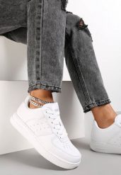 Białe Sneakersy Coreadenah. Białe obuwie sportowe casual damskie Renee. Za 74.99 zł.