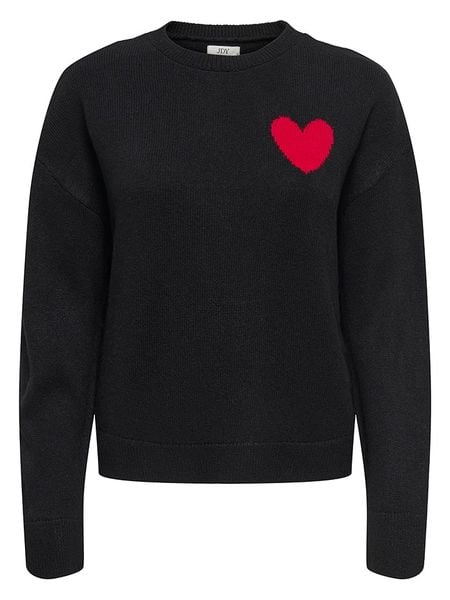 JDY Sweter w kolorze czarnym rozmiar: XS. Czarne swetry klasyczne damskie JDY, xs, bez kołnierzyka. Za 83.42 zł.