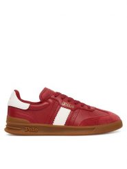 Polo Ralph Lauren Sneakersy Aera 804956688005 Czerwony. Czerwone obuwie sportowe damskie Polo Ralph Lauren, ze skóry, bez zapięcia. Za 509.99 zł.