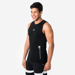 Koszulka bez rękawów do koszykówki Tank 500 NBA. Białe koszulki damskie TARMAK, xl, bez wzorów, z elastanu, bez kołnierzyka, bez ramiączek. Za 79.99 zł.
