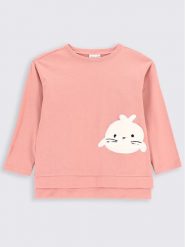 Coccodrillo Bluza ZC2132901WIK Różowy Regular Fit. Czerwone bluzy dziewczęce COCCODRILLO, bez wzorów, z bawełny, bez ramiączek, bez kaptura. Za 99.99 zł.