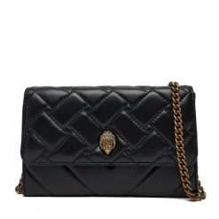Torebka Kurt Geiger. Czarne torebki wieczorowe damskie Kurt Geiger, bez wzorów, bez dodatków. Za 659.99 zł.
