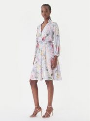 Rinascimento Sukienka koktajlowa CFC0127846003 Fioletowy jasny Regular Fit. Fioletowe sukienki damskie Rinascimento, bez wzorów, z wiskozy, wizytowe, bez ramiączek. Za 799.99 zł.