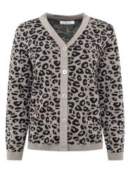 Zwillingsherz Kardigan "Leo" w kolorze czarno-szarym rozmiar: L/XL. Czarne kardigany damskie Zwillingsherz, l, bez wzorów, z bawełny. Za 165.99 zł.