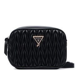 Torebka Guess. Czarne listonoszki damskie Guess, z aplikacjami, bez dodatków. Za 264.99 zł.