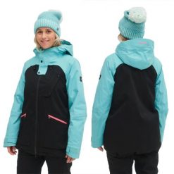 Kurtka zimowa na narty i snowboard damska O'Neill 20K. Czarne kurtki damskie O'Neill, na zimę, bez wzorów, bez kaptura. Za 412.65 zł.