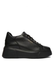 Aigner Sneakersy 1252560 Czarny. Czarne obuwie sportowe damskie Aigner, ze skóry, bez zapięcia. Za 1,609.00 zł.