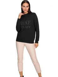 Heine Sweter w kolorze czarnym rozmiar: 50. Czarne swetry klasyczne damskie Heine, z bawełny, bez kołnierzyka. Za 82.64 zł.