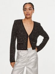 Liu Jo Kardigan WF4022 Czarny Regular Fit. Czarne kardigany damskie Liu Jo, m, bez wzorów, z syntetyku. Za 679.99 zł.
