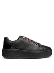 Geox Sneakersy D Spherica Ecub-2 D56WVD 05402 C9999 Czarny. Czarne obuwie sportowe damskie Geox, ze skóry, bez zapięcia. Za 359.99 zł.