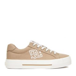 Tenisówki DC. Brązowe trampki damskie DC, bez wzorów, bez zapięcia. Za 219.99 zł.