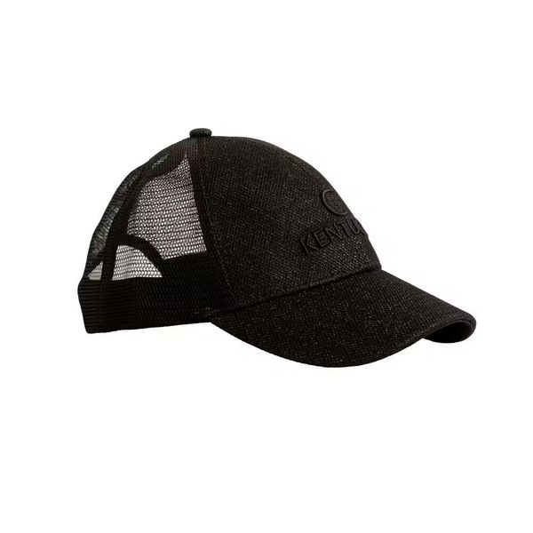 Czapka trucker z brokatem Kentucky. Czarne czapki damskie KENTUCKY HORSEWEAR, bez wzorów. Za 175.50 zł.