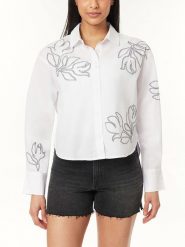 Scotch & Soda Koszula w kolorze białym rozmiar: L. Białe koszule damskie Scotch & Soda, l, z aplikacjami, z bawełny, bez kołnierzyka, bez ramiączek. Za 180.06 zł.