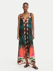 Maaji Sukienka letnia Lowry PT2309CLD004 Czarny Regular Fit. Czarne sukienki damskie Maaji, bez wzorów, z wiskozy, bez ramiączek. Za 549.99 zł.