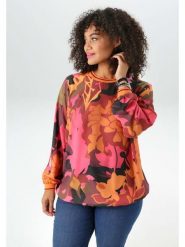 Aniston Bluzka w kolorze różowo-pomarańczowym rozmiar: 48. Pomarańczowe bluzki damskie Aniston, bez wzorów, bez kołnierzyka, bez ramiączek. Za 101.47 zł.