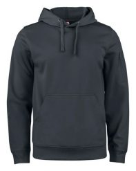 Clique Basic Active Hoody jednokolorowa bluza z kapturem z poliestru – black. Czarne bluzy damskie CLIQUE, m, bez wzorów, z włókna, z kapturem. Za 189.24 zł.