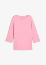 T-shirt z czystej, grubej bawełny organicznej. Czerwone t-shirty damskie bonprix, bez wzorów, z bawełny, bez kołnierzyka. Za 42.99 zł.