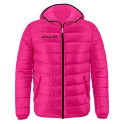 Kurtka sportowa Givova Olanda w kolorze różowym. Czerwone kurtki sportowe damskie Givova, bez wzorów, z puchu, bez kaptura. Za 149.19 zł.