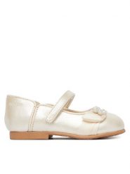 Mayoral Baleriny 41729.20 Écru. Białe baleriny dziewczęce Mayoral, bez wzorów, ze skóry, bez obcasa, bez zapięcia. Za 179.99 zł.