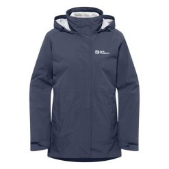 Kurtka 3w1 damska Jack Wolfskin Rotwand 3In1. Szare kurtki damskie Jack Wolfskin, bez wzorów, z syntetyku, bez kaptura. Za 949.99 zł.