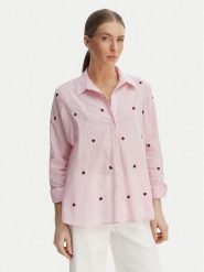 ONLY Koszula 15283743 Różowy Box Fit. Czerwone koszule damskie Only, m, bez wzorów, z bawełny, bez kołnierzyka, bez ramiączek. Za 189.99 zł.