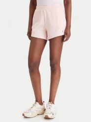 Guess Szorty sportowe V6GD14 K3090 Różowy Regular Fit. Czerwone spodenki sportowe damskie Guess, s, z aplikacjami, z syntetyku. Za 219.99 zł.
