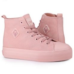 Buty damskie trampki Kappa VISKA OC. Czerwone trampki damskie Kappa, bez wzorów, z materiału, bez zapięcia. Za 75.00 zł.