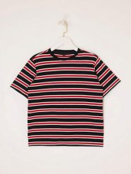 Trendyol Koszulka w kolorze czerwono-czarnym rozmiar: XS. Czarne bluzki damskie Trendyol, xs, bez wzorów, z wiskozy, bez kołnierzyka, bez ramiączek. Za 82.99 zł.