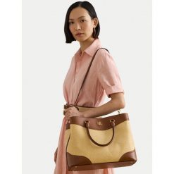 Torebka LAUREN RALPH LAUREN. Brązowe torebki klasyczne damskie Lauren Ralph Lauren, bez dodatków. Za 2,089.00 zł.