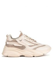 DeeZee Sneakersy WAG1250003A Beżowy. Brązowe obuwie sportowe damskie DeeZee, z materiału, bez zapięcia. Za 159.99 zł.