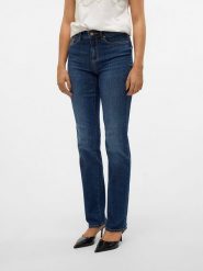 Vero Moda Dżinsy - Slim fit - w kolorze granatowym rozmiar: XS/L32. Niebieskie jeansy damskie Vero Moda. Za 70.24 zł.
